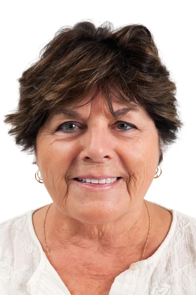 Portrait of a woman in her sixties — Stock Photo, Image