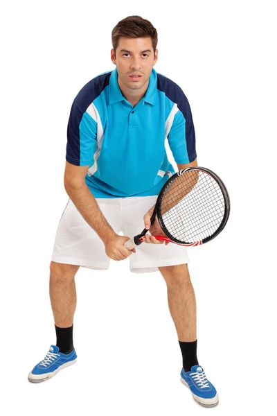 Joven jugador de tenis masculino — Foto de Stock