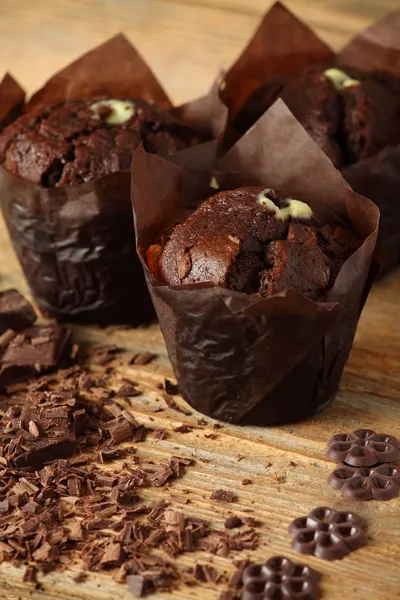 Magdalenas de chocolate — Foto de Stock