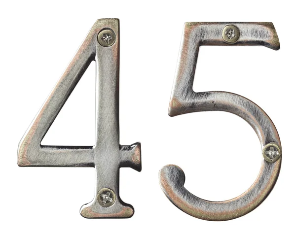 Metal numaraları — Stok fotoğraf