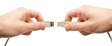 USB connection clipart