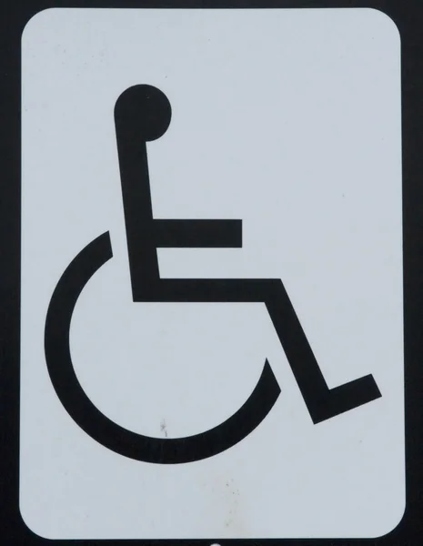 Αναπηρική καρέκλα σημάδι — Φωτογραφία Αρχείου