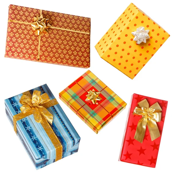 Various gifts on white — Stock Photo, Image