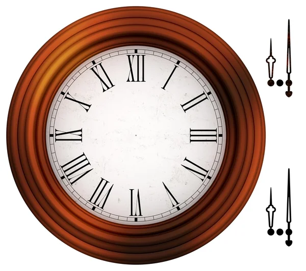 Roma numaraları ile eski moda saat — Stok fotoğraf