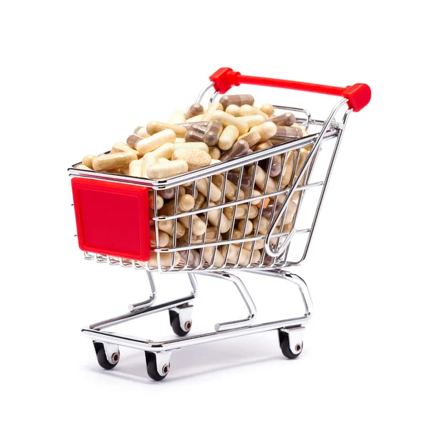 Carts filled with pills — Stock Photo, Image