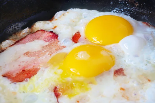 Bacon och ägg — Stockfoto