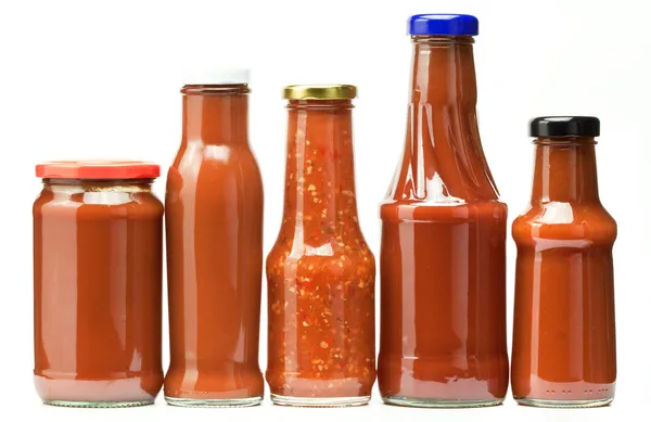 Frascos de ketchup — Fotografia de Stock