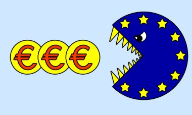 Euro financial crisis clipart