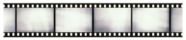 Blank light leaked 35mm black-and-white negative film frame clipart