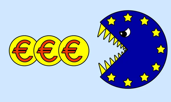 Euro financial crisis — Stock Photo, Image