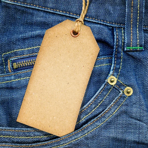 Vintage paper tag — Stock Photo, Image