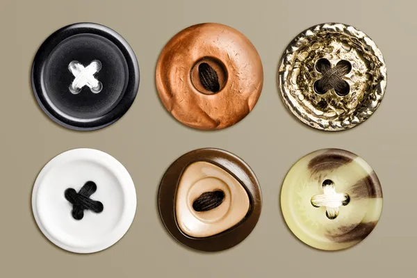 非常に詳細な一連のボタン — ストック写真