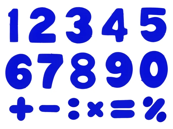 Čísla a matematická operace simbols — Stock fotografie