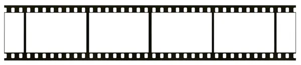 Blank black-and-white negative film frame — Stock Photo, Image