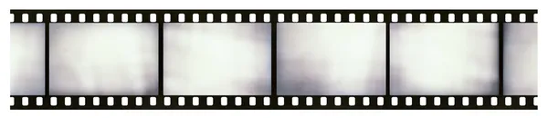 Luz en blanco filtrada 35mm marco de película negativa en blanco y negro — Foto de Stock