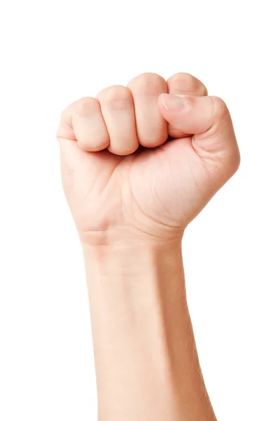Closeup of clenched fist — Stock Photo, Image