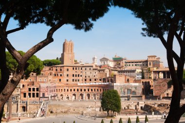 Picturesque view on antic Rome clipart