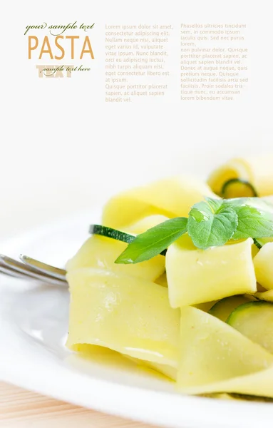 Vegetarische pasta — Stockfoto