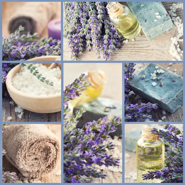Wellness-spa collage — Stockfoto