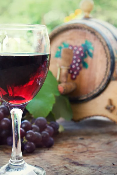 Glas rode wijn — Stockfoto
