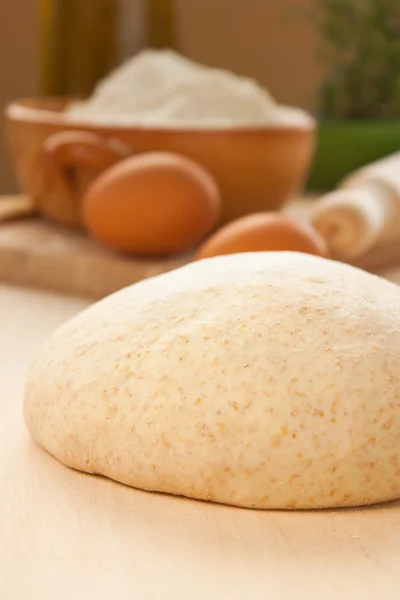 Ball of homemade dough — Stock Photo, Image