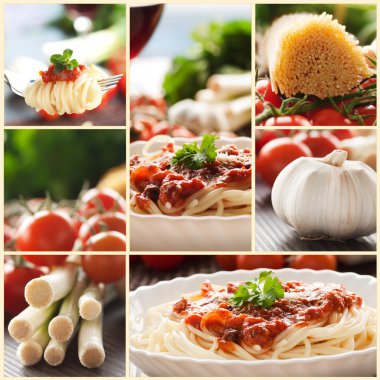 Pasta collage clipart