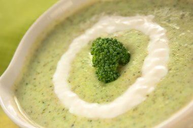 Broccoli soup clipart