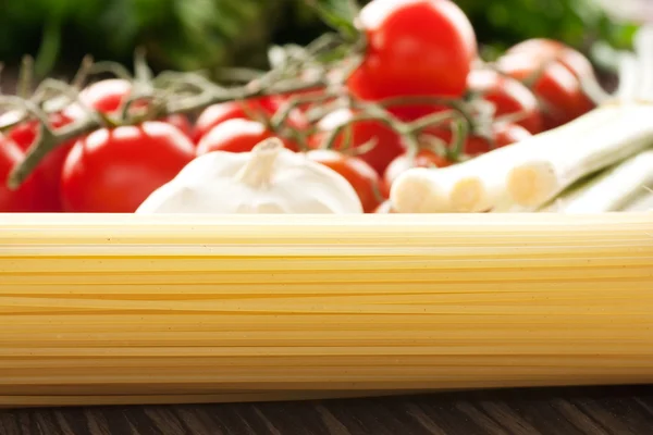 stock image Pasta with ingredients