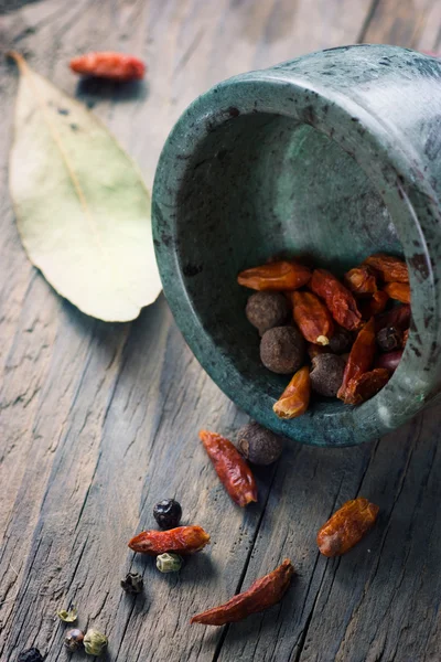 Sušené papriky — Stock fotografie