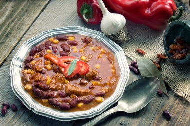 Chili con carne clipart