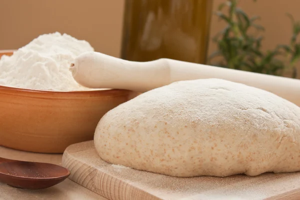 Ball of homemade dough — Stock Photo, Image