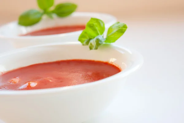 Zachwycający zupa pomidorowa — Zdjęcie stockowe