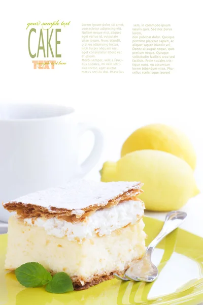 Vanilla cake — Stock Photo, Image