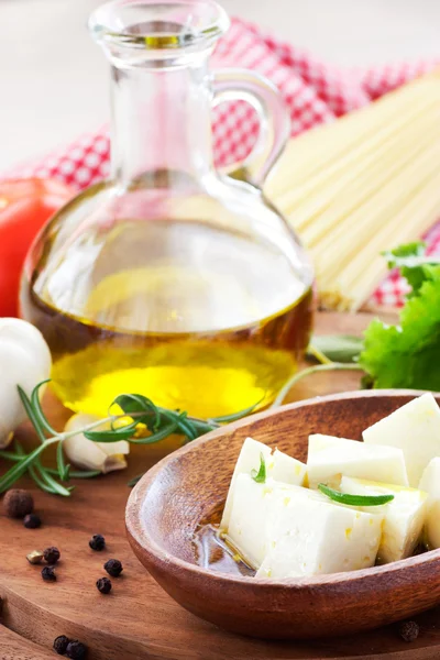 Feta cheese Stock Photo
