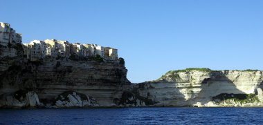 Bonifacio şehir cliff üzerinde