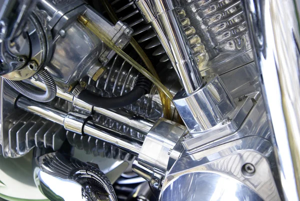Detail of a motorbike engine — Stock Photo, Image