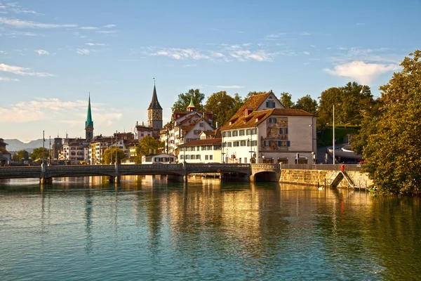 Limmat rivier, Zürich — Stockfoto