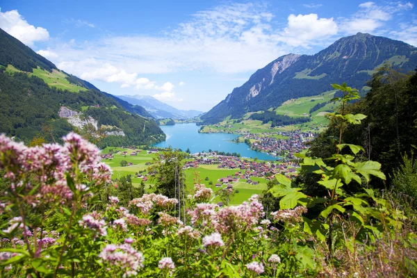 Aldea de Lungern en Suiza —  Fotos de Stock
