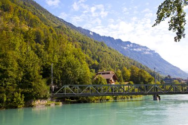 Interlaken görünümü, İsviçre