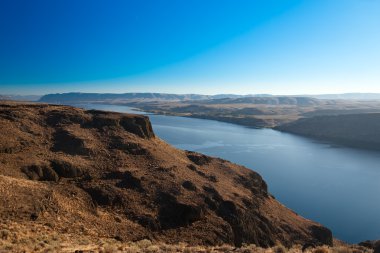 columbia river Canyon, wanapum vista görünümü noktasından (Görünüm), washington,