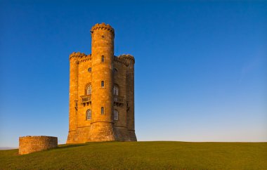 Broadway Tower before sunset, Cotswolds, UK clipart