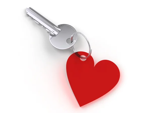 stock image Key with heart trinket