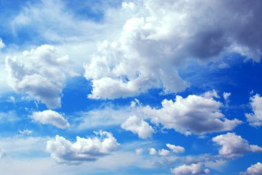 Cloudy sky background clipart