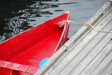 Red boat clipart