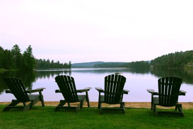 Lake chairs clipart