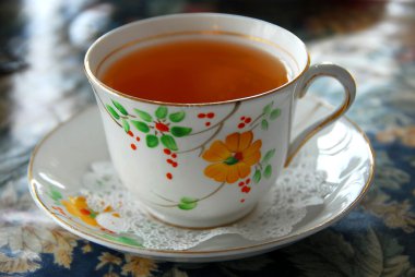 Bir fincan çay.