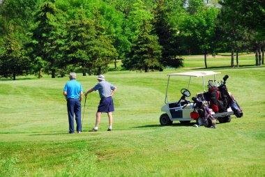 golf oynamaya yaşlılar