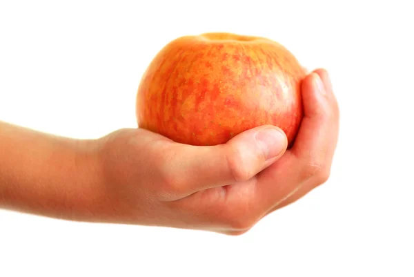 Μήλο στο χέρι — Φωτογραφία Αρχείου