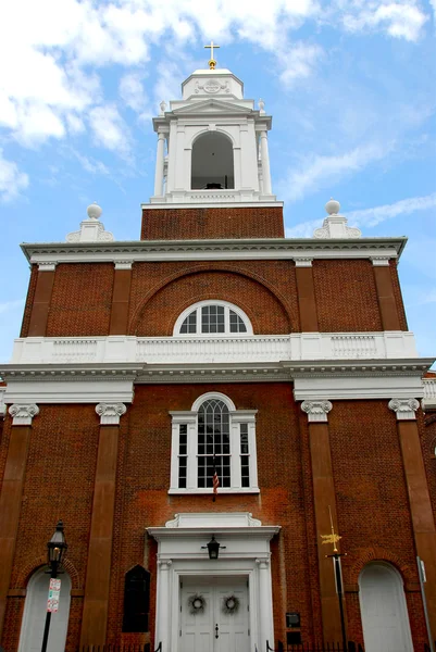 波士顿的老教堂 — 图库照片