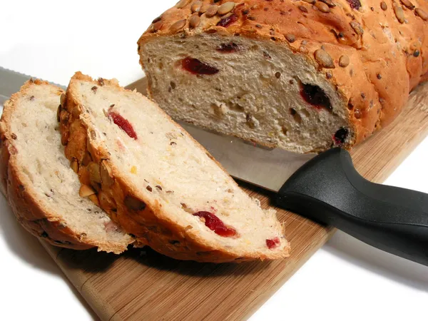 Ekmek ve bıçak — Stok fotoğraf